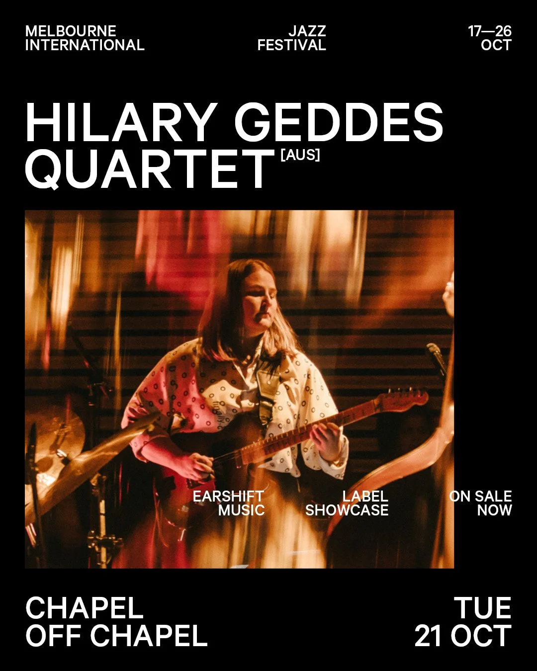 Hilary Geddes Quartet felt like being thrown into a pool and submerged in some aquatic bliss.&quot; - Limelight 

Hilary Geddes&rsquo; Redleaf merges jazz, indie, and experimental influences in an emotionally resonant set driven by her stellar quarte