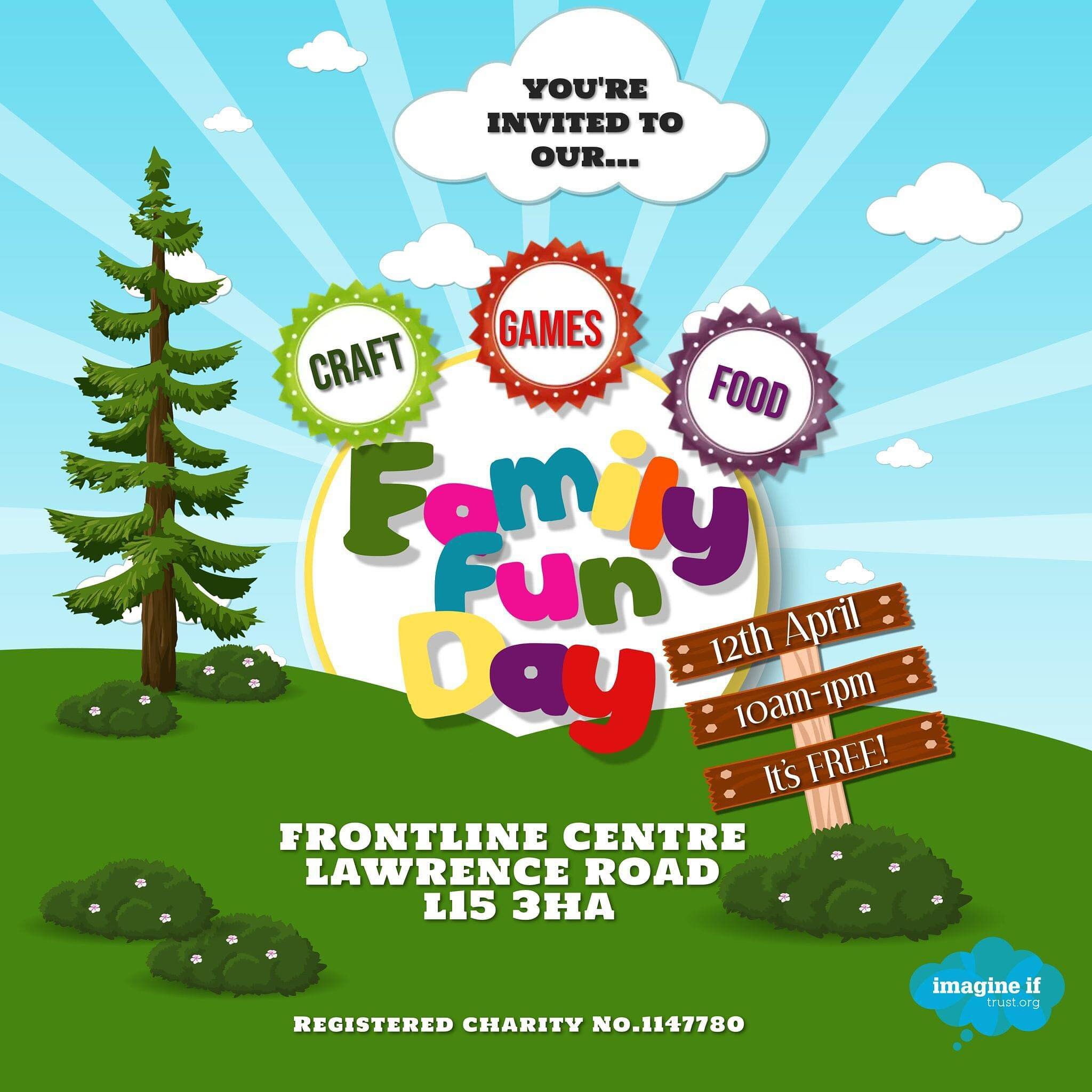 Join us on Friday 12th April for a morning of fun, games, craft and food. We&rsquo;ll have a number of bouncy castles too! 

It&rsquo;s free to attend and we&rsquo;ll provide a free lunch for all the children. There will be refreshments available for