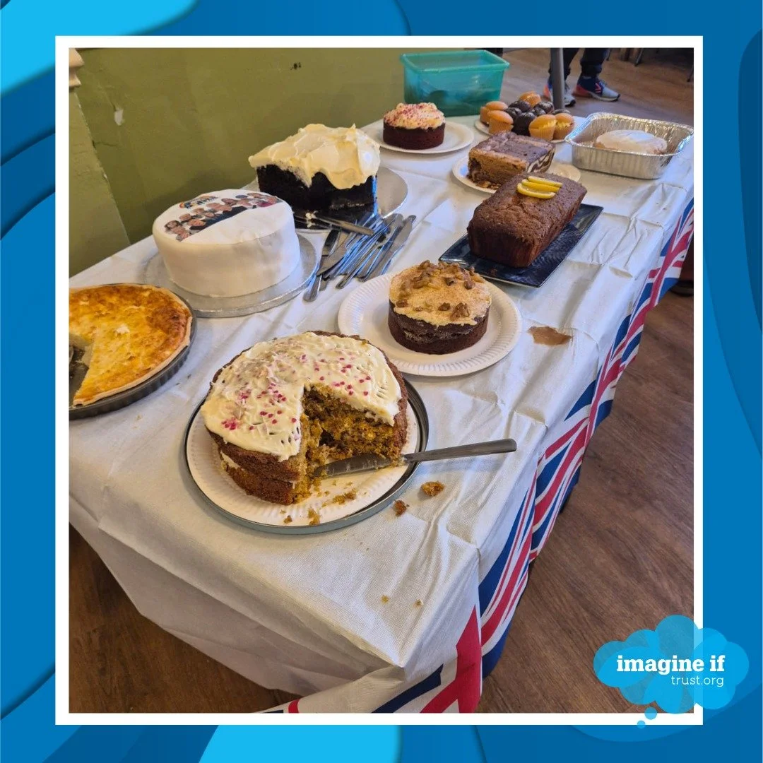 The Great British Bake Off came to our Forever Young group on Friday. We enjoyed lots of cake and a quiche, and completed a technical challenge of creating a face on a biscuit, judged by Saul Hollywood and Sue Leith.
We raised &pound;55 for Macmillan