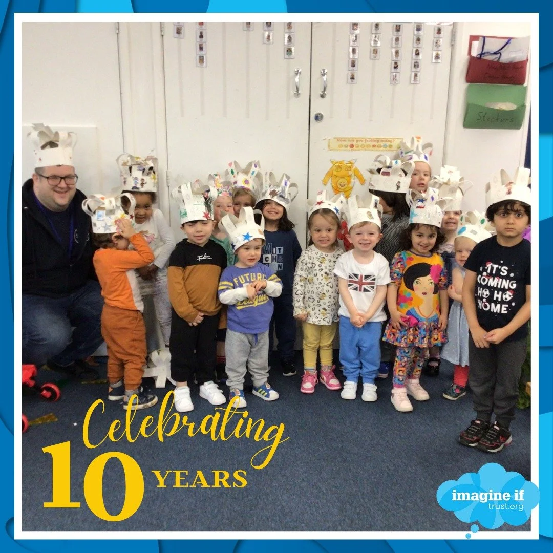 This week marks 10 years since @stickyfingersdaynursery opened!🎉

We are all so thankful to everyone who has been involved along the way, from setting it up, working or volunteering in our team, supporting us financially, keeping the room safe and w