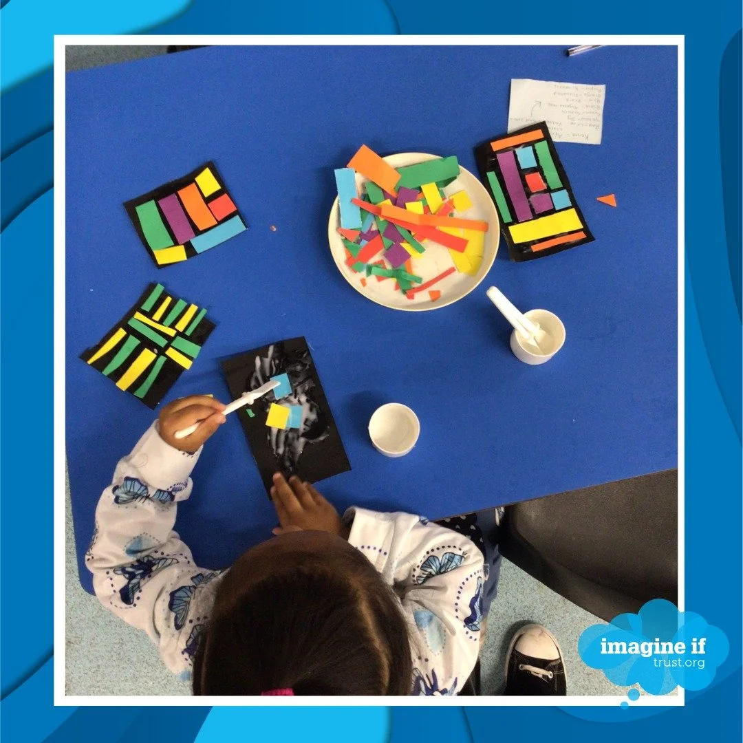 This week, as part of Black History month, the children at @stickyfingersdaynursery had a go at making their own Kente cloth using paper!

Kente is a Ghanaian textile made of hand-woven strips of silk and cotton. They use this cloth to make clothes, 
