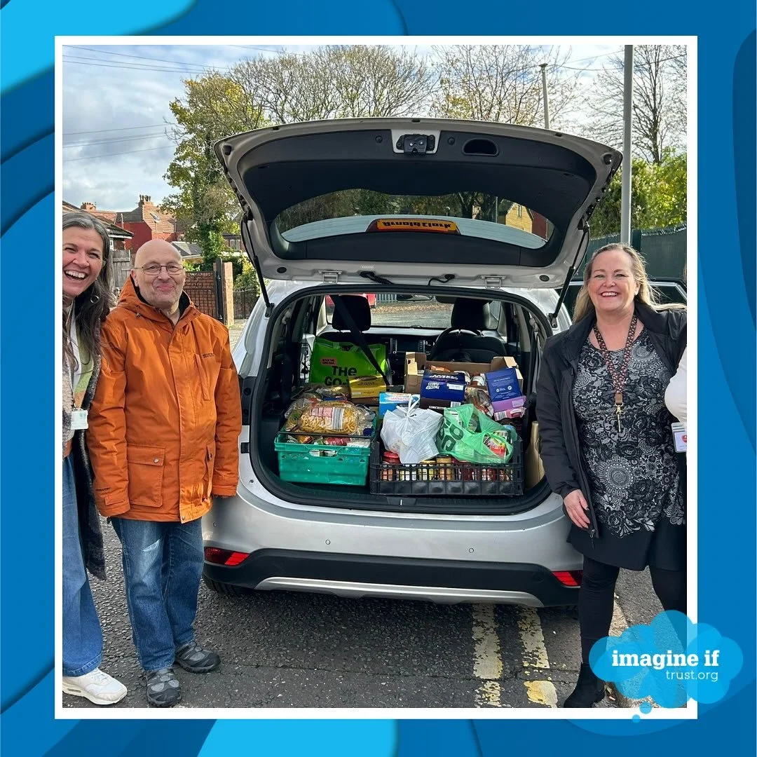 We are really grateful for the food donation from St Clare’s Primary School for our Food Hub. The children collected the food as part of their harvest festival! The donation will help keep our shelves stocked!
