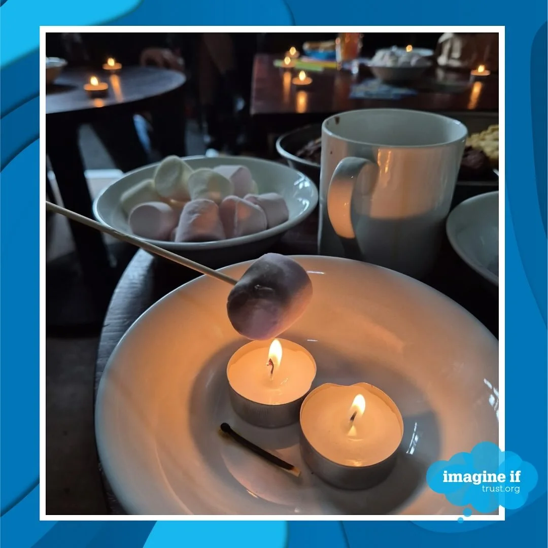 It was back to our childhood traditions this week in Forever Young.  An indoor bonfire night party complete with marshmallow toasting,  chocolate apples,  sparklers,  glowsticks, doughnuts on strings and a sing along round the bonfire!