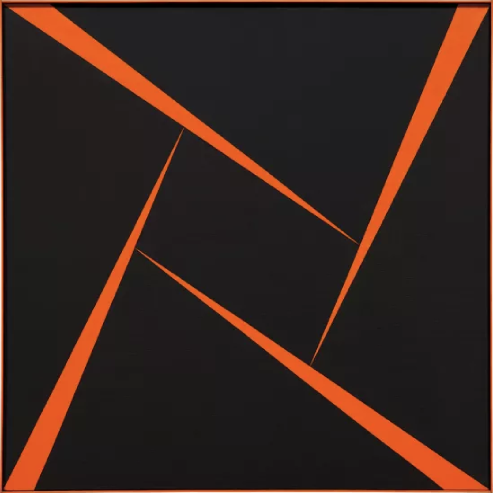 Record breaking: Carmen Herrera, Untitled (Orange and Black), 1956
