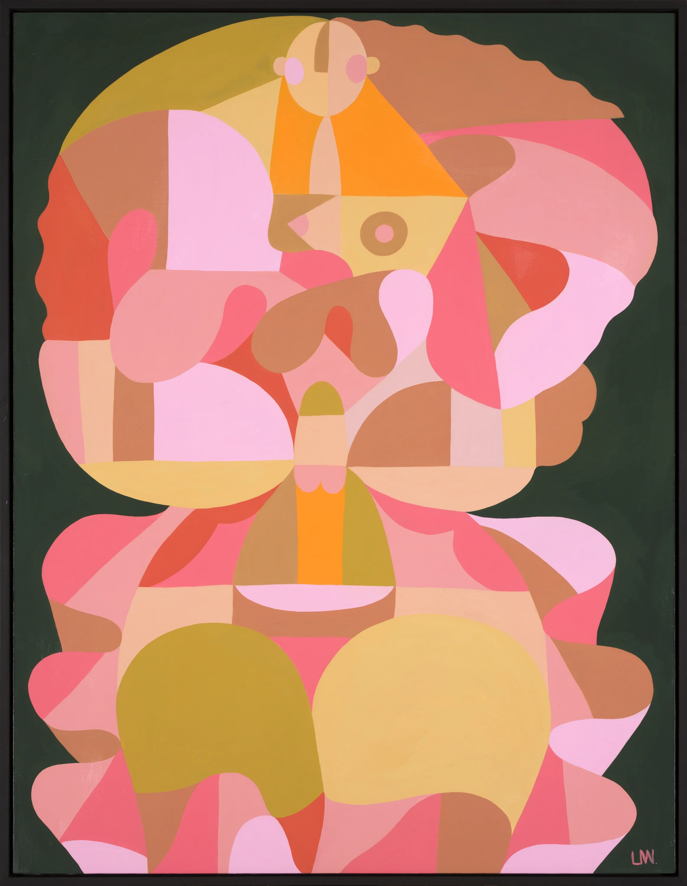 Liselotte Watkins Luigina 2018 Acrylic and lacquer on canvas 130 x 100 cm