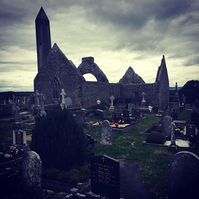 Kilmacduagh Monastery, Co. Galway built in the 7th century