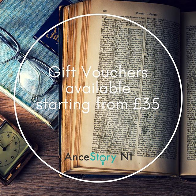 It's Christmas time!π Why not give someone the gift of their family story this year? Kickstart the family research by visiting ancestoryni.com or DM me here for more info.