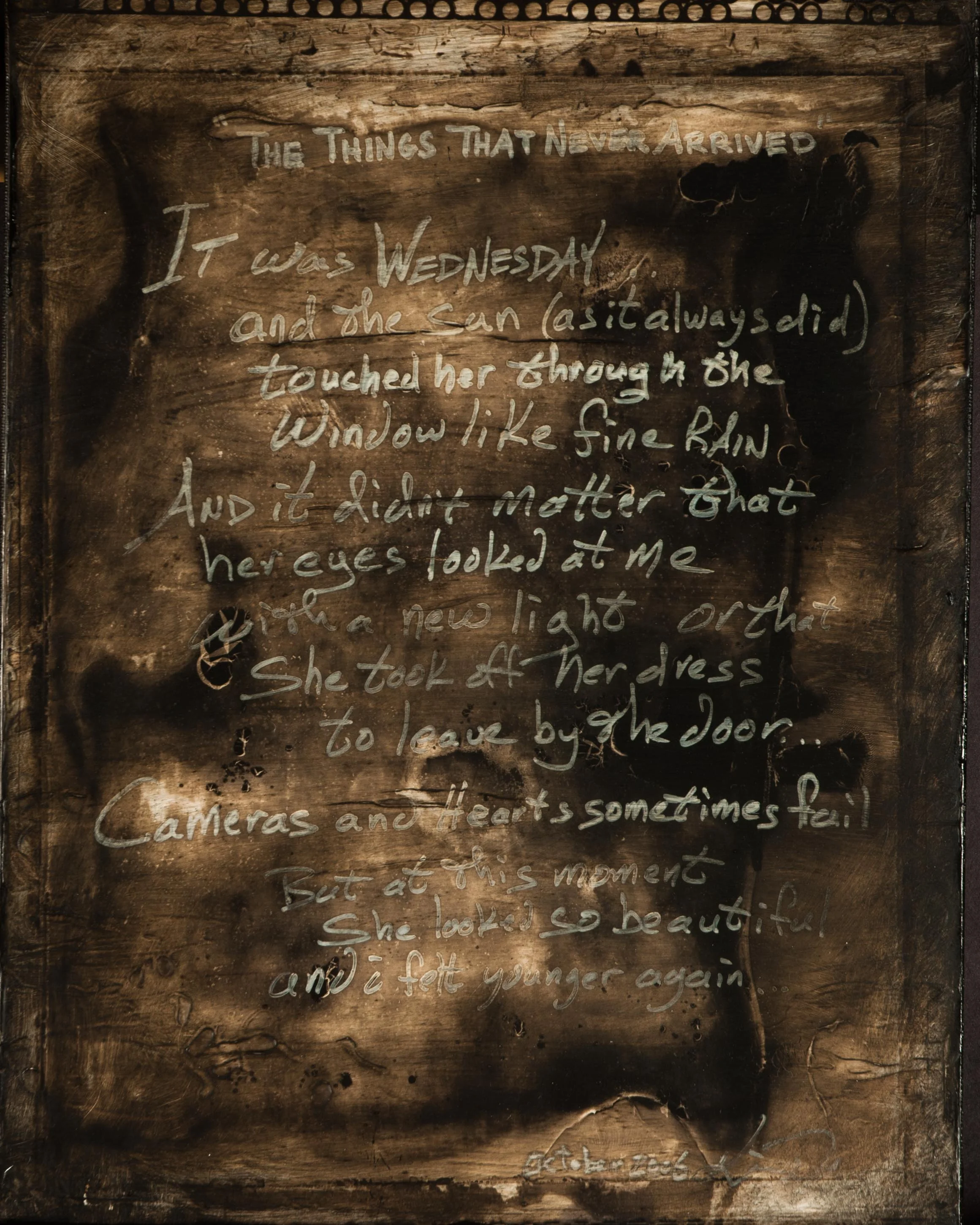 The Things That Never Arrived