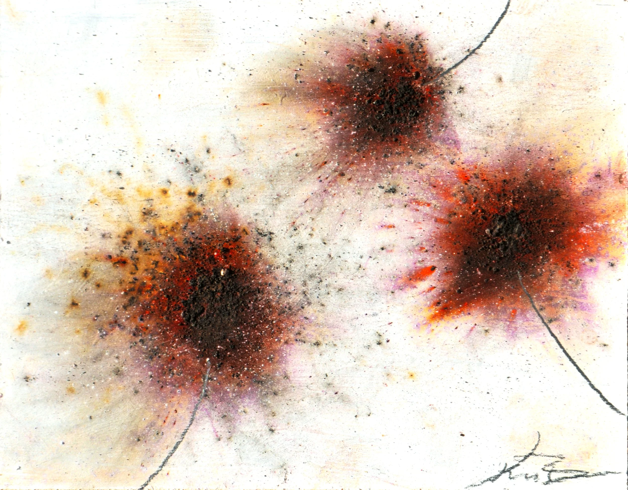 FIRE FLOWERS - XXIV (GUNPOWDER DANDELIONS) (SOLD)
