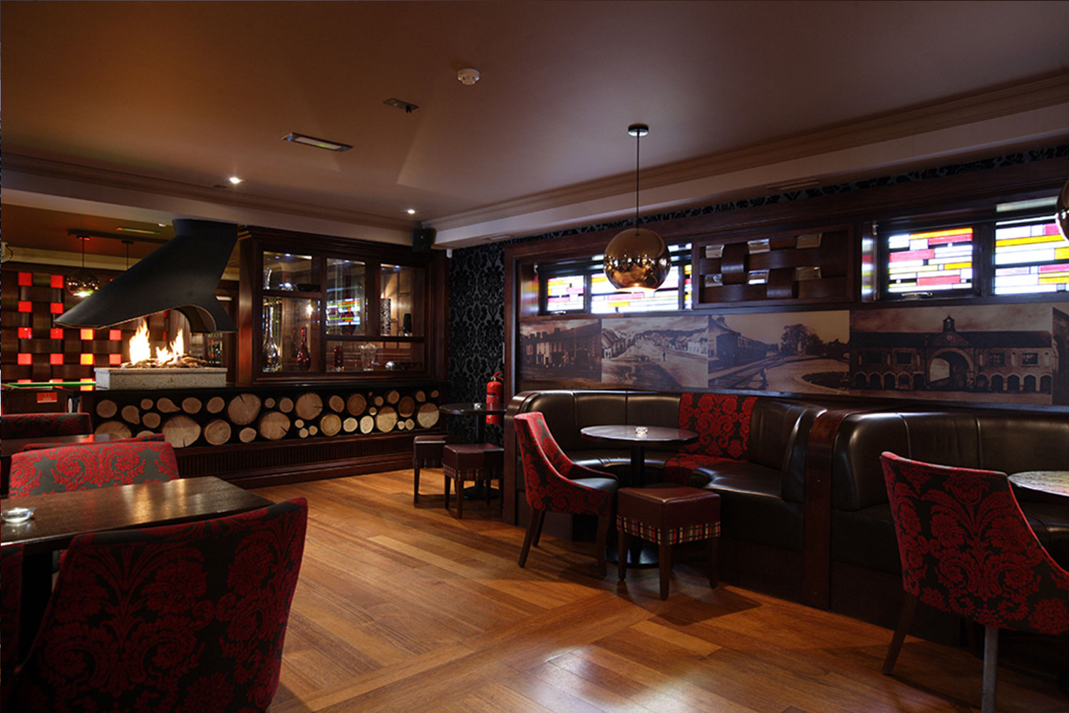 Malone's Irish pub design - interior seating&nbsp;