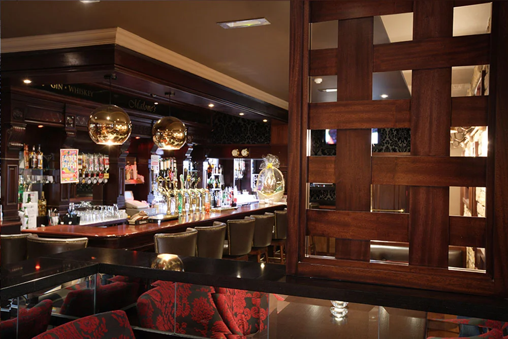 Malone's Irish Pub design - interior bar design&nbsp;
