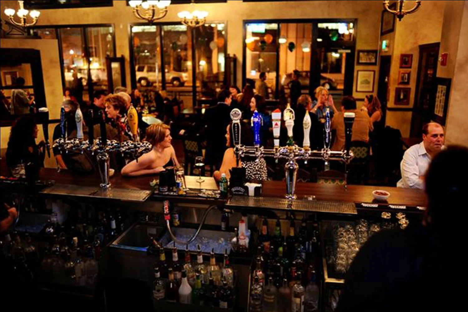 de Vere's authentic Irish pub design - interior view of bar from barman perspective