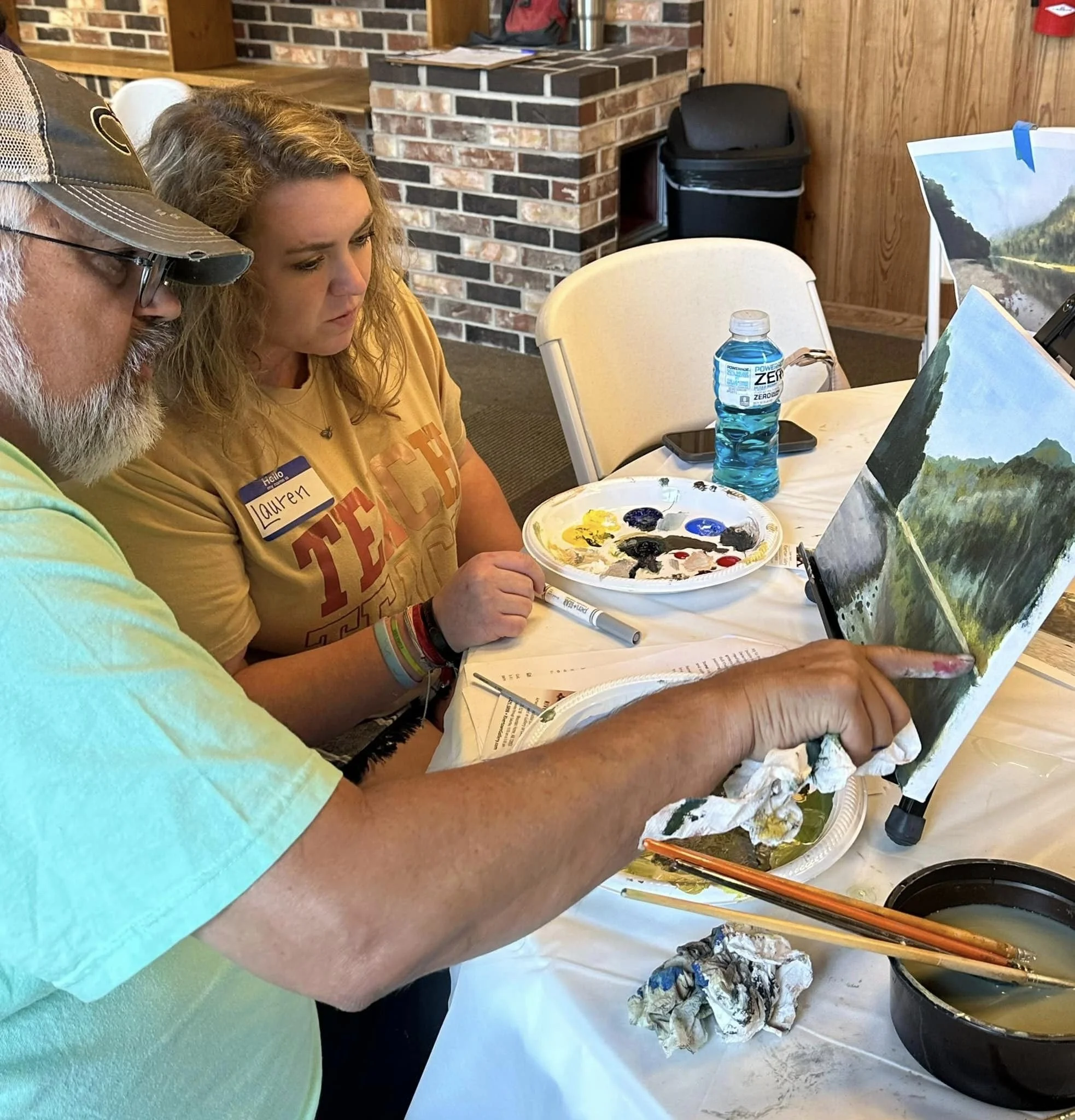duane teaches an art student