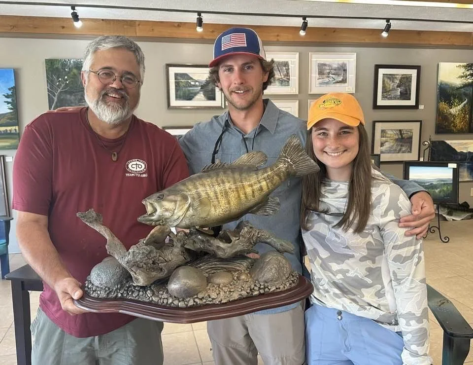 Duane hada smallmouth bass fish replica