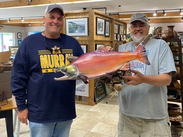 Duane hada sockeye salmon fish replica