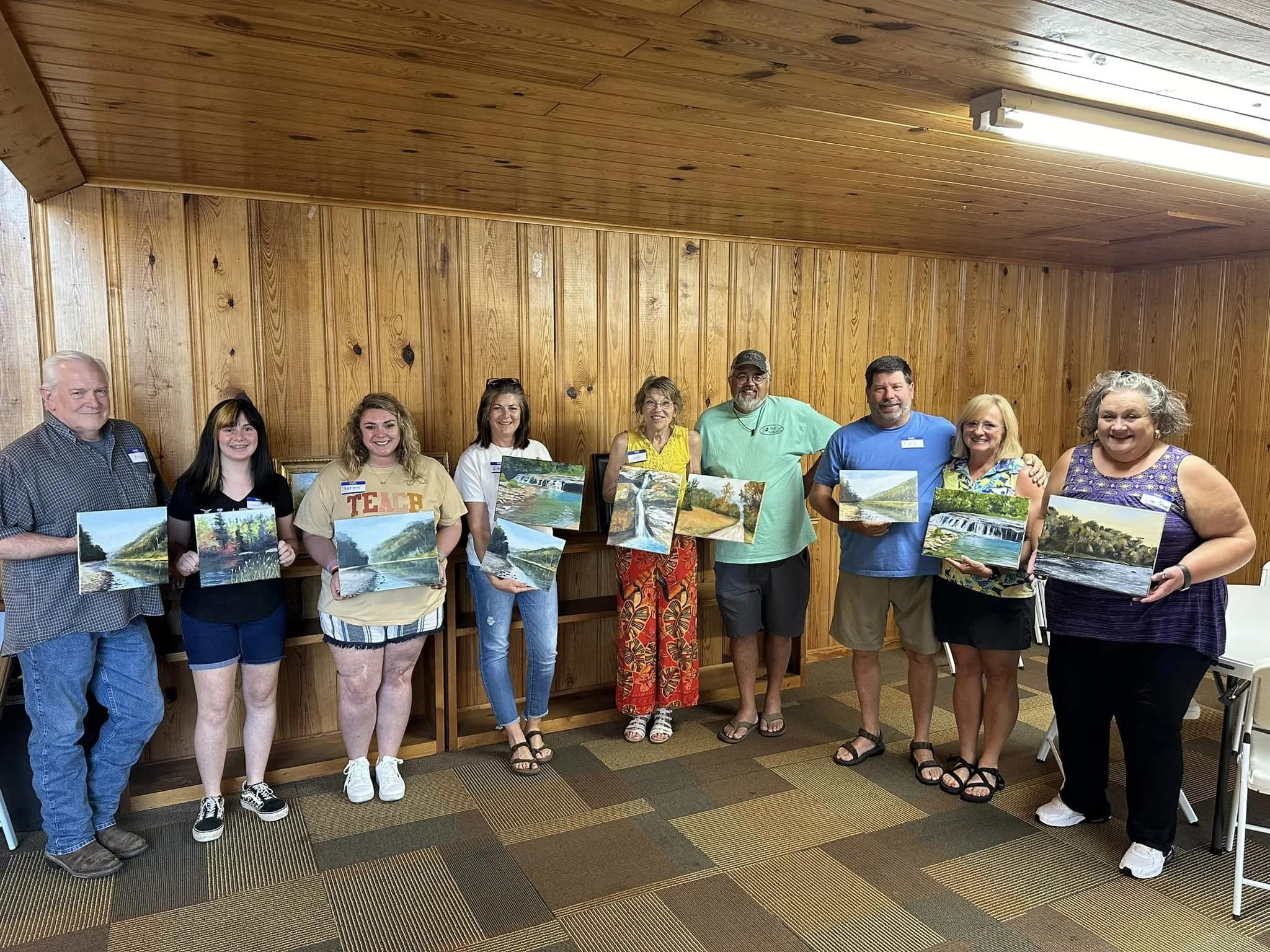 happy workshop students