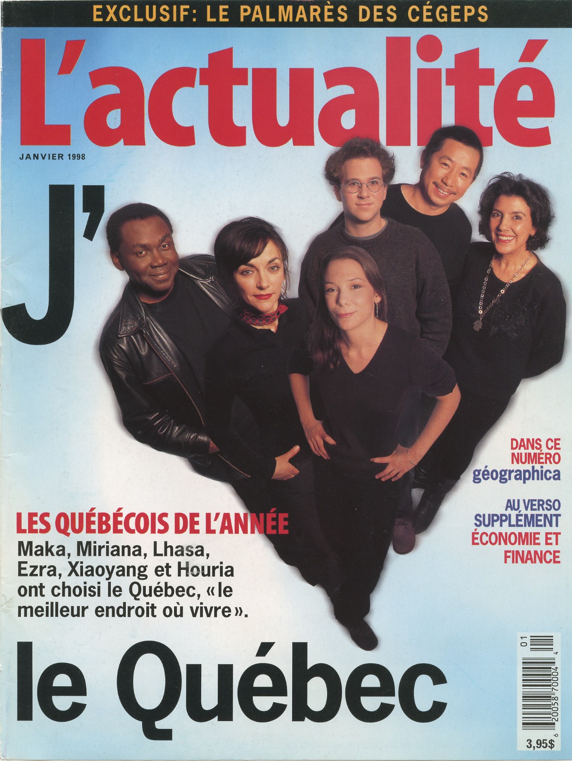 Quebecer of the Year - 1998 - L'actualité