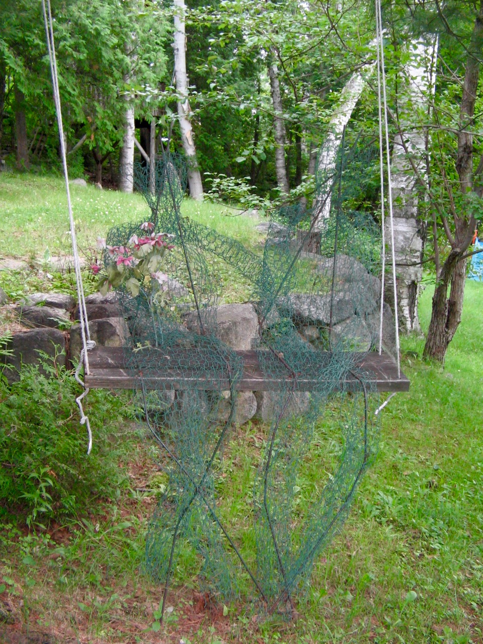  A wire sculpture at Lake Patrick 