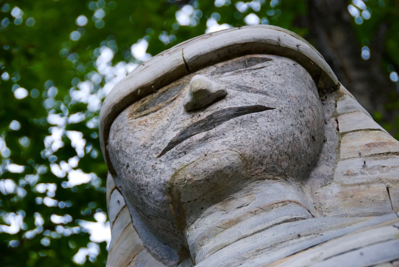 Close-up of “Venus in the Half Shell,” Lake Patrick, QC