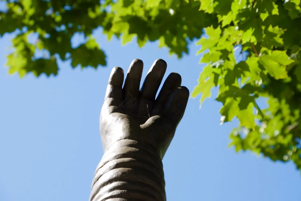 Detail of “The Climber”, Dawson College, 2017