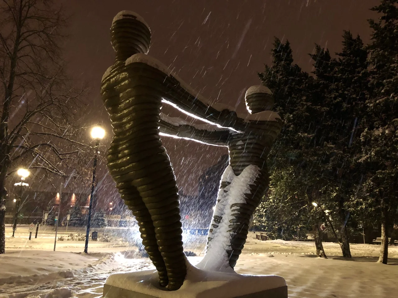 “Reliance”, donated to the Eleanor London Public Library, Côte-Saint-Luc, QC. Photo taken the day after Harry’s passing in November, 2018.