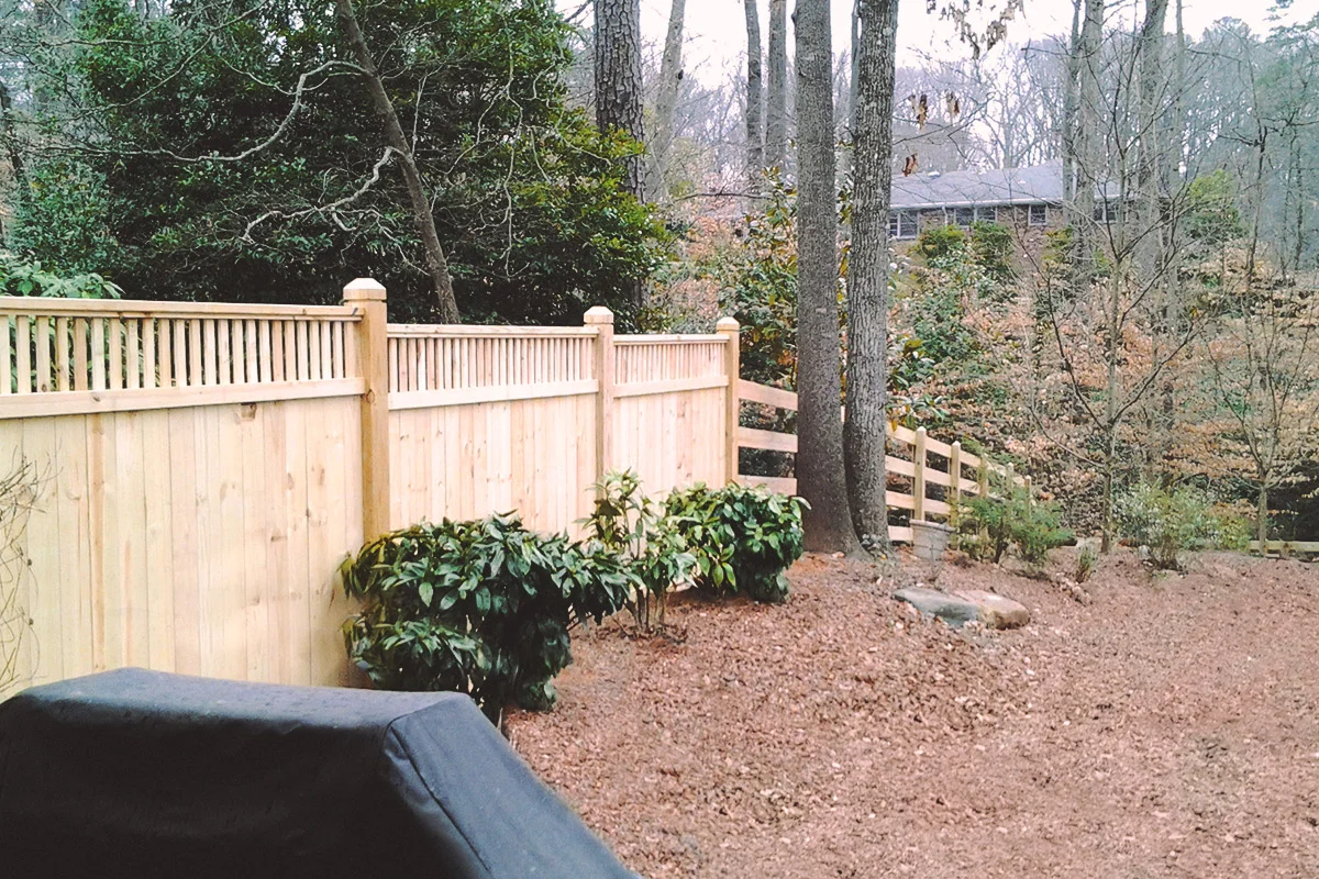 cedar privacy + picket top