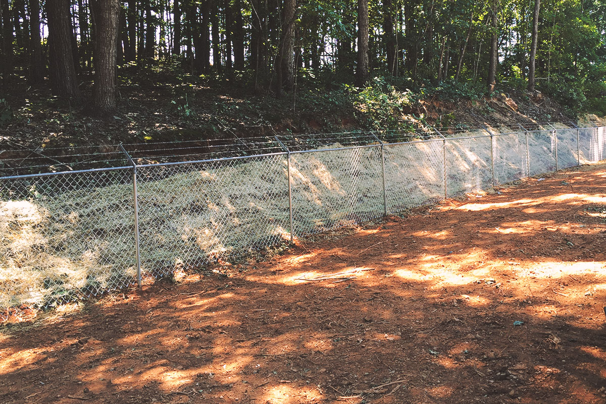 galvanized + barbed wire