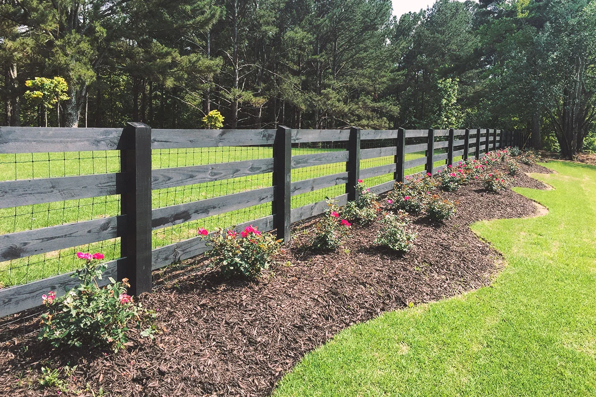 4-rail ranch, black