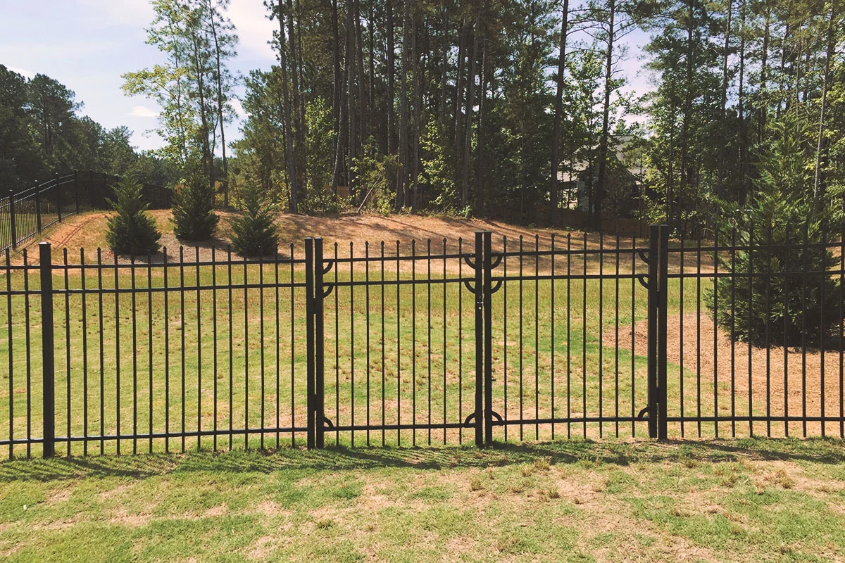 double walk gate, steel