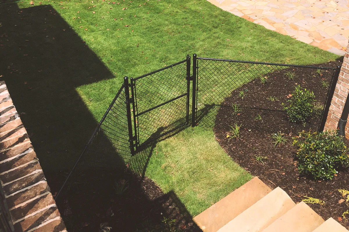 vinyl coated (black) gate