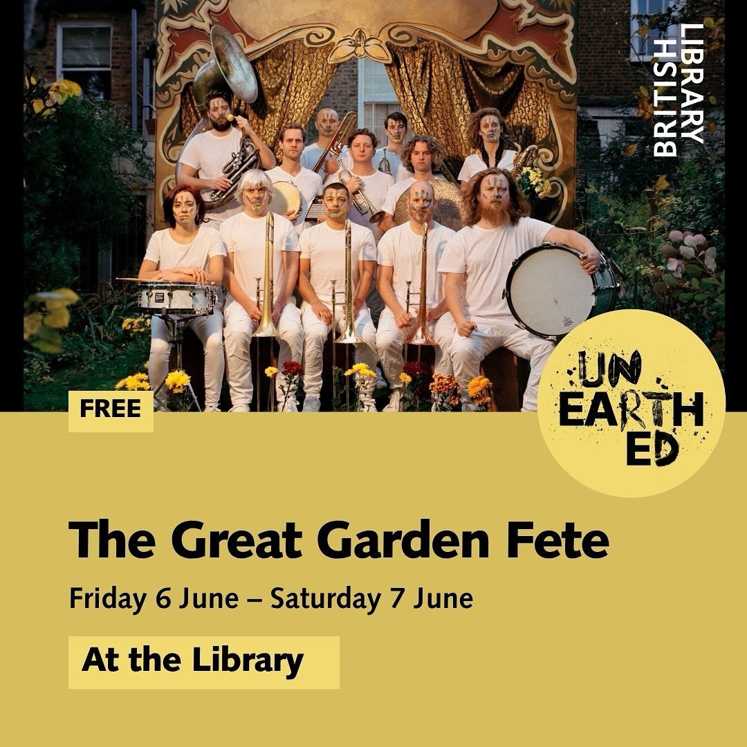 Very happy to be doing a FREE family friendly show at the @britishlibrary this Saturday afternoon. See you there! And good luck shushing us, librarians&hellip;