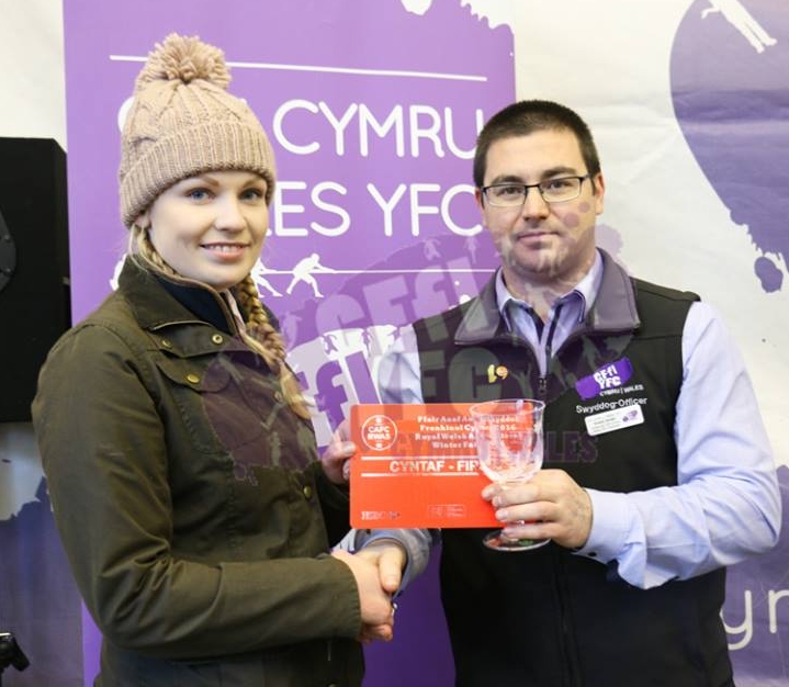 Sioned Price, Knighton YFC 1st in the Butchers Lamb Competition
