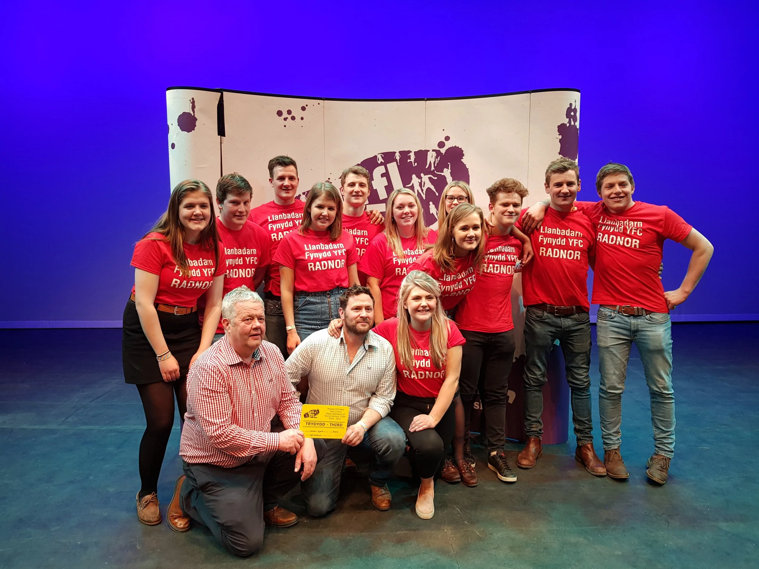 Llanbadarn Fynydd YFC - Third Place in the Entertainment competition.