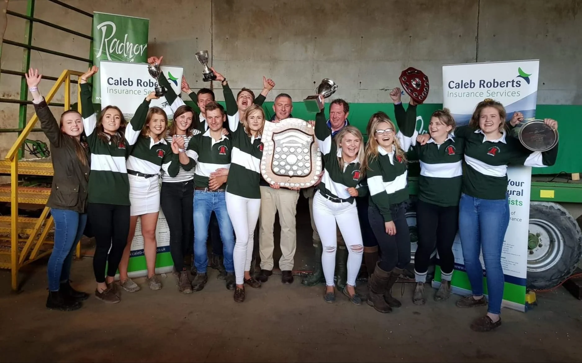 Llanbadarn Fynydd YFC - winners of the Annual Rally 2019.