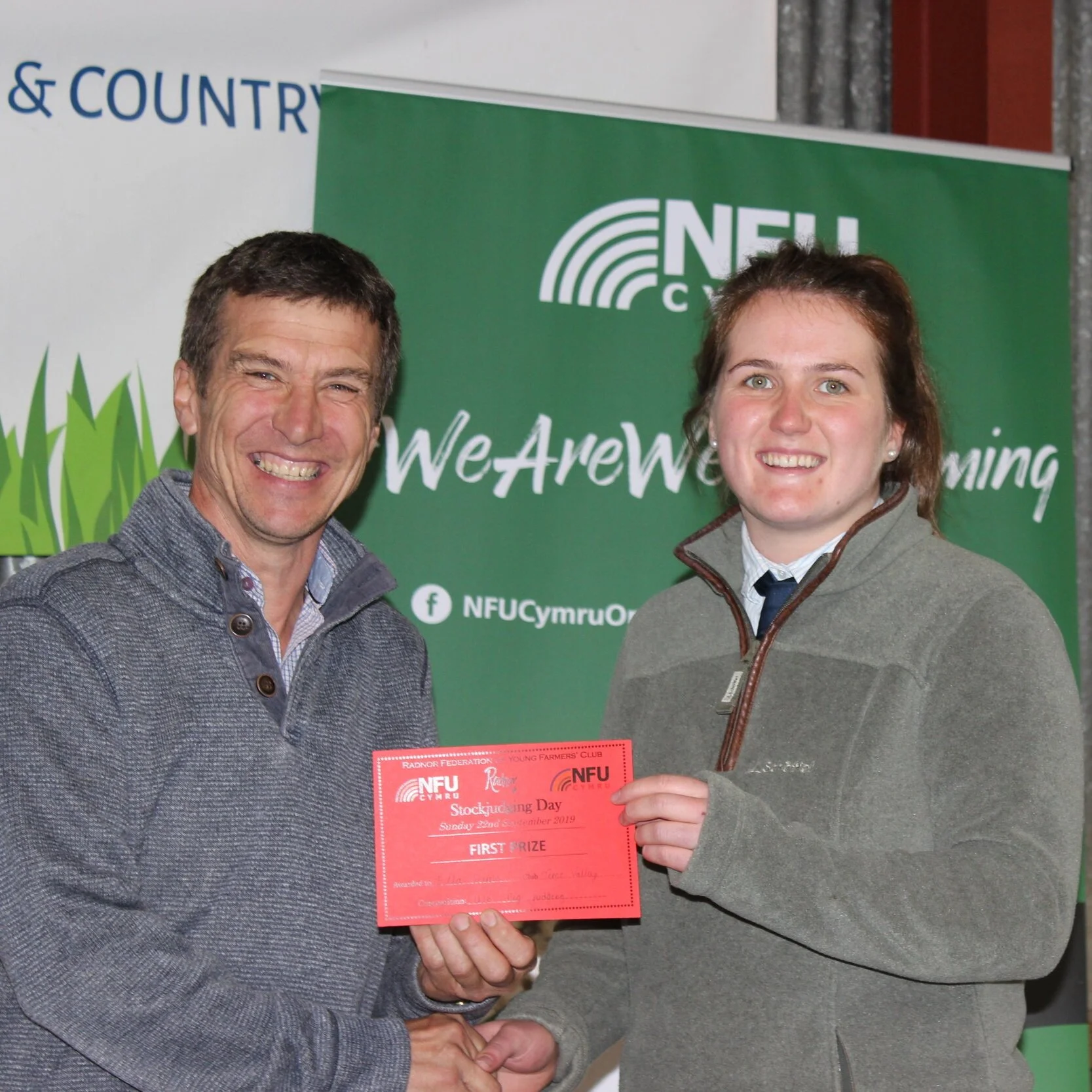 Ella Harris, Teme Valley YFC - joint 1st place in the Senior Pig with Mark Watson.
