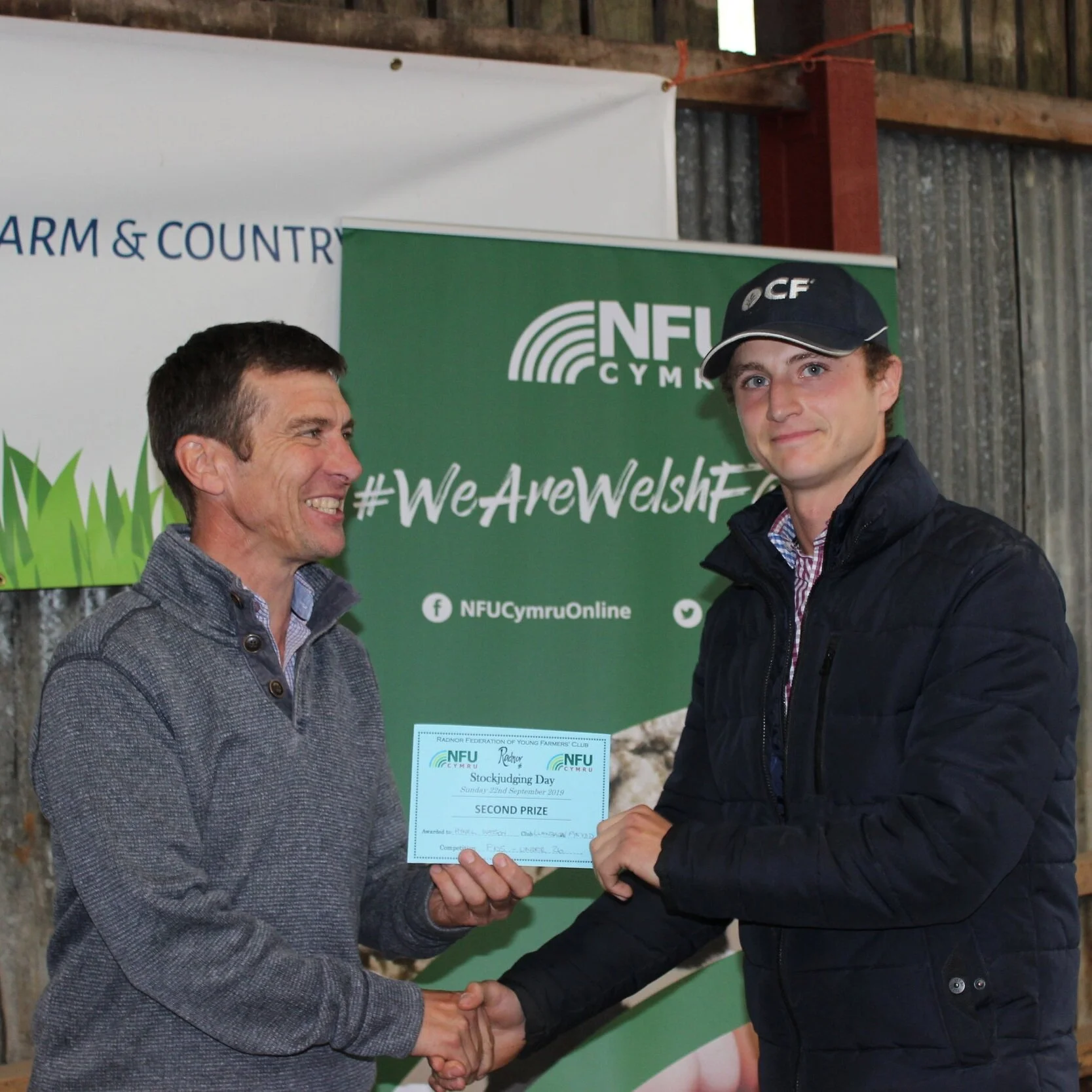 Hywel Watson, Llanbadarn Fynydd YFC - joint 2nd place in the Senior Pig with Mark Watson.