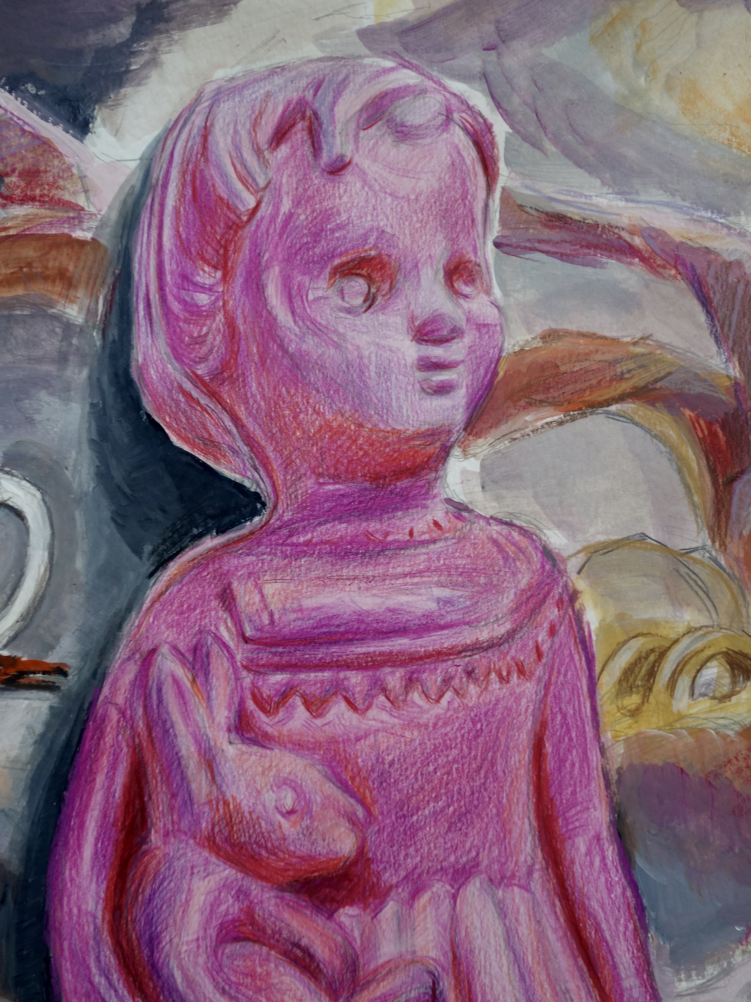 DETAIL Pretty-Pink Clonette senses the a storm on its way