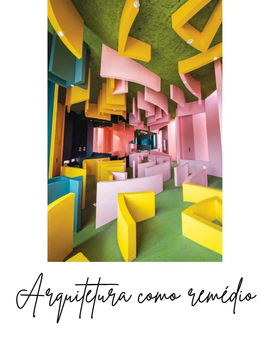 Arakawa &amp; Gins, artista, poetisa, e tamb&eacute;m arquitetos, diziam que o conforto excessivo dos espa&ccedil;os modernos acaba colocando o corpo em um estado quase autom&aacute;tico, como se a gente deixasse de sentir, de reagir, de se mover de 