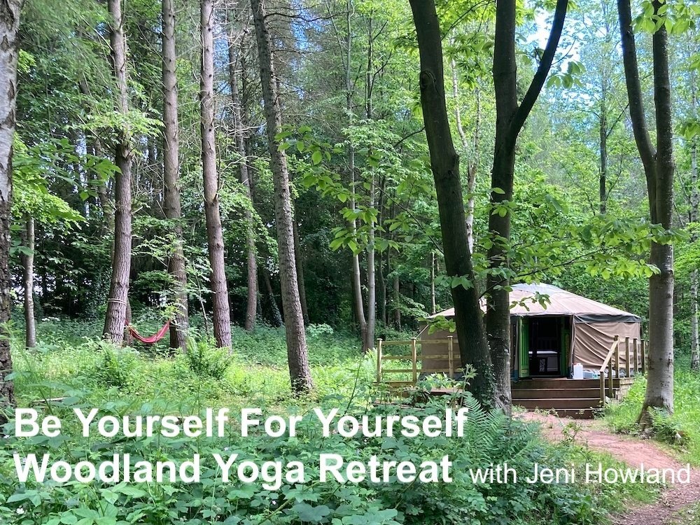Woodland yoga retreat in the English Countryside. Relax with yoga