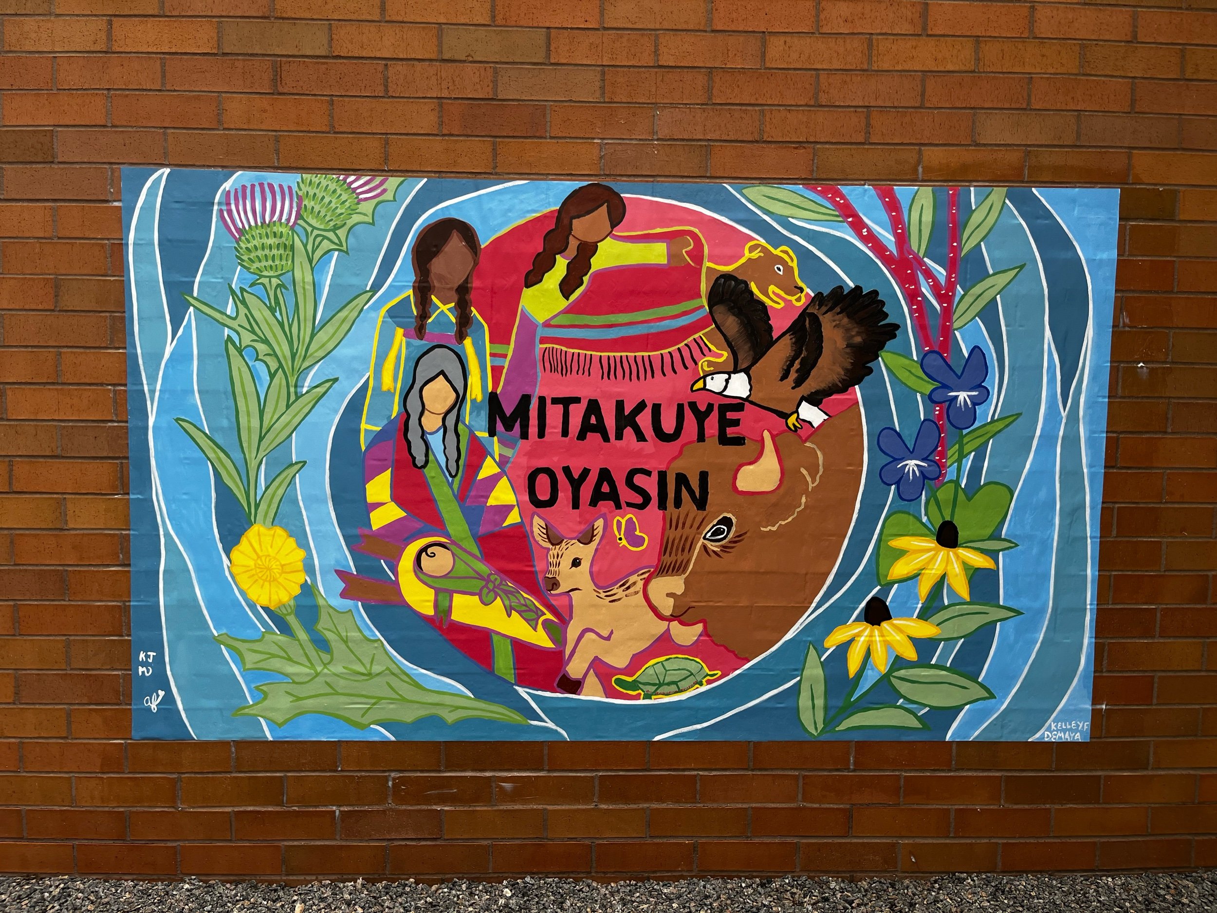 lower sioux teaching mural