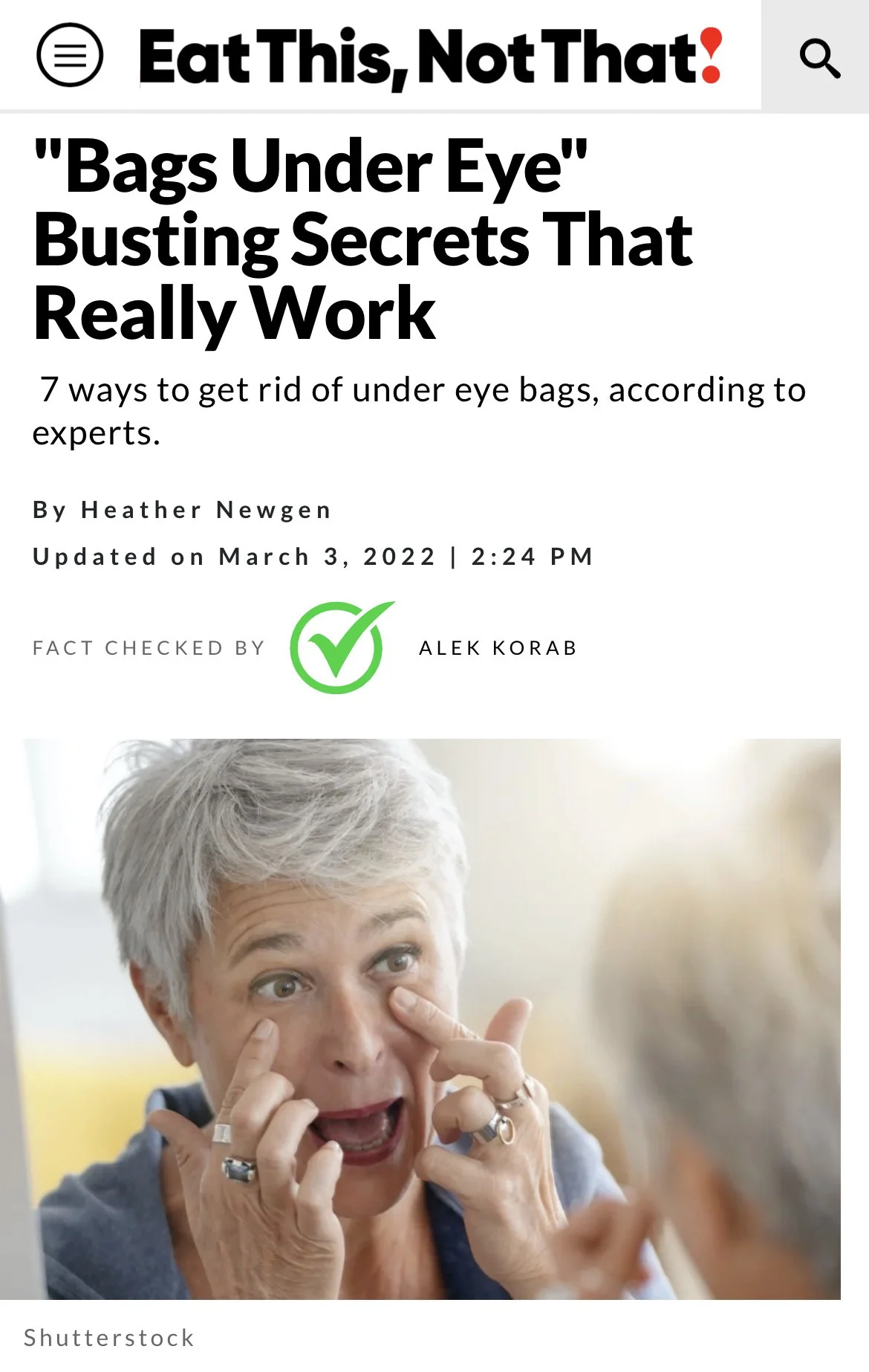 Under Eye Bags