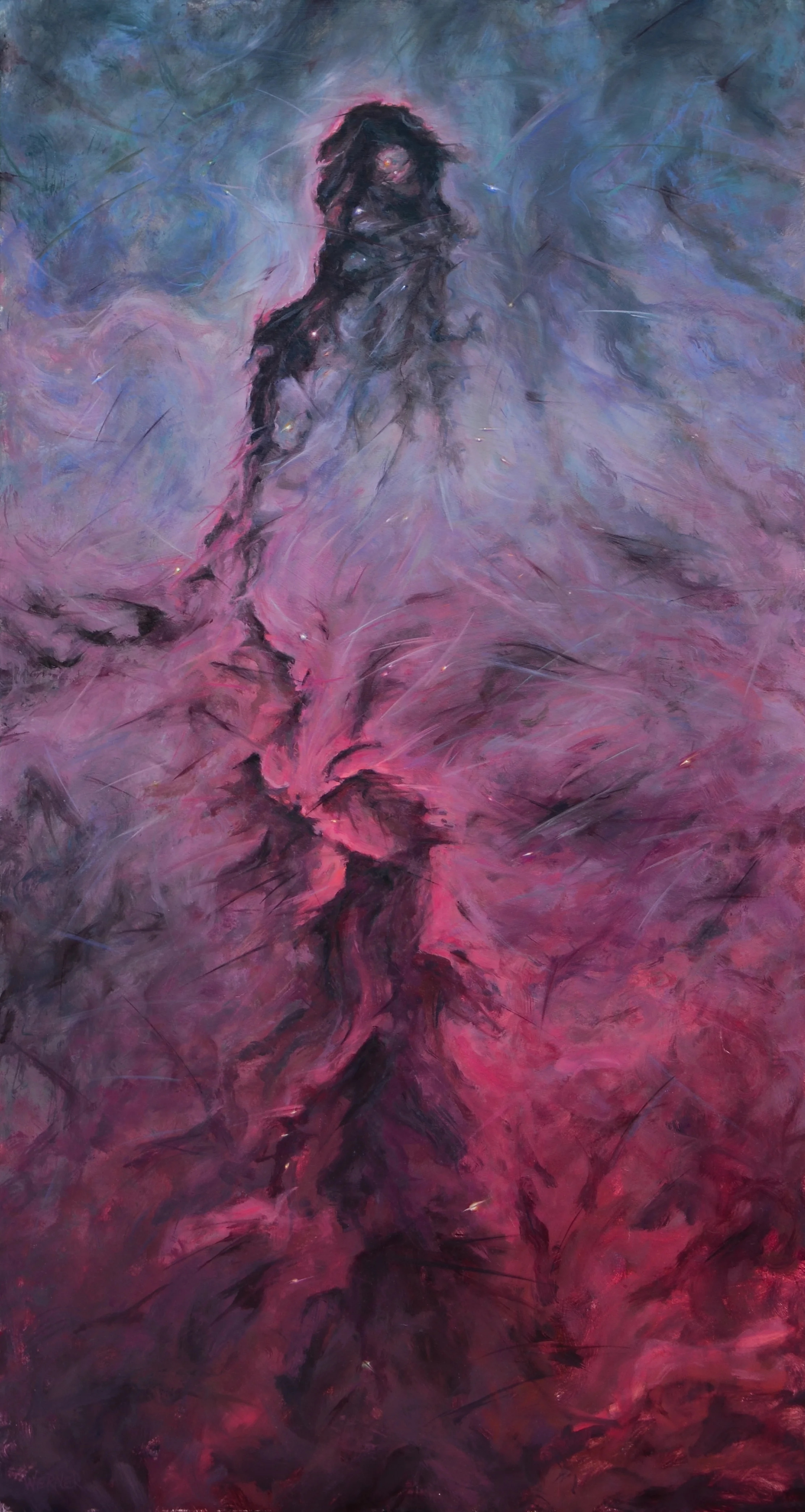 Elephant's Trunk Nebula 34x68" oil/panel