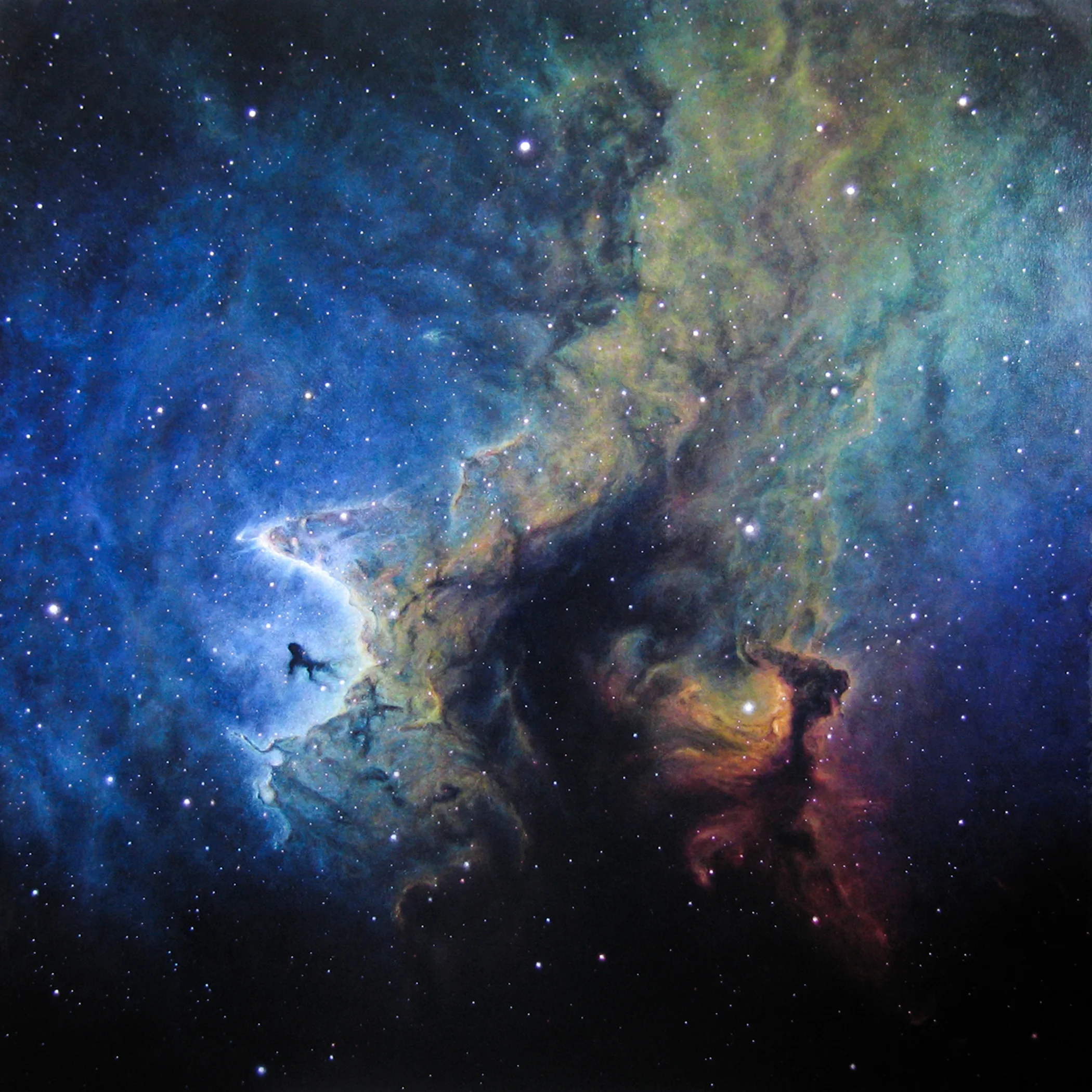 Soul Nebula 54x54" acrylic/canvas