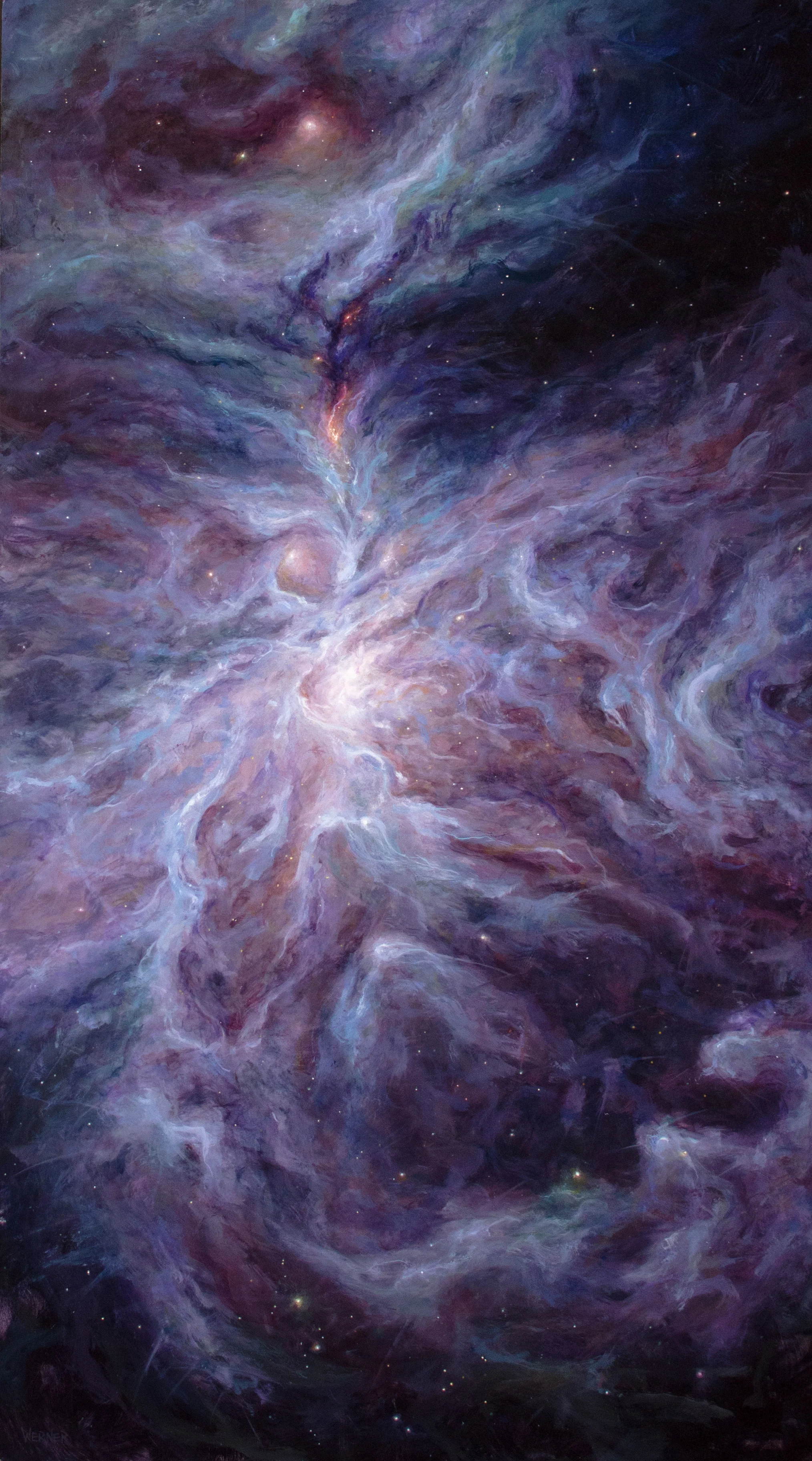 Orion Nebula 32X48" oil/panel