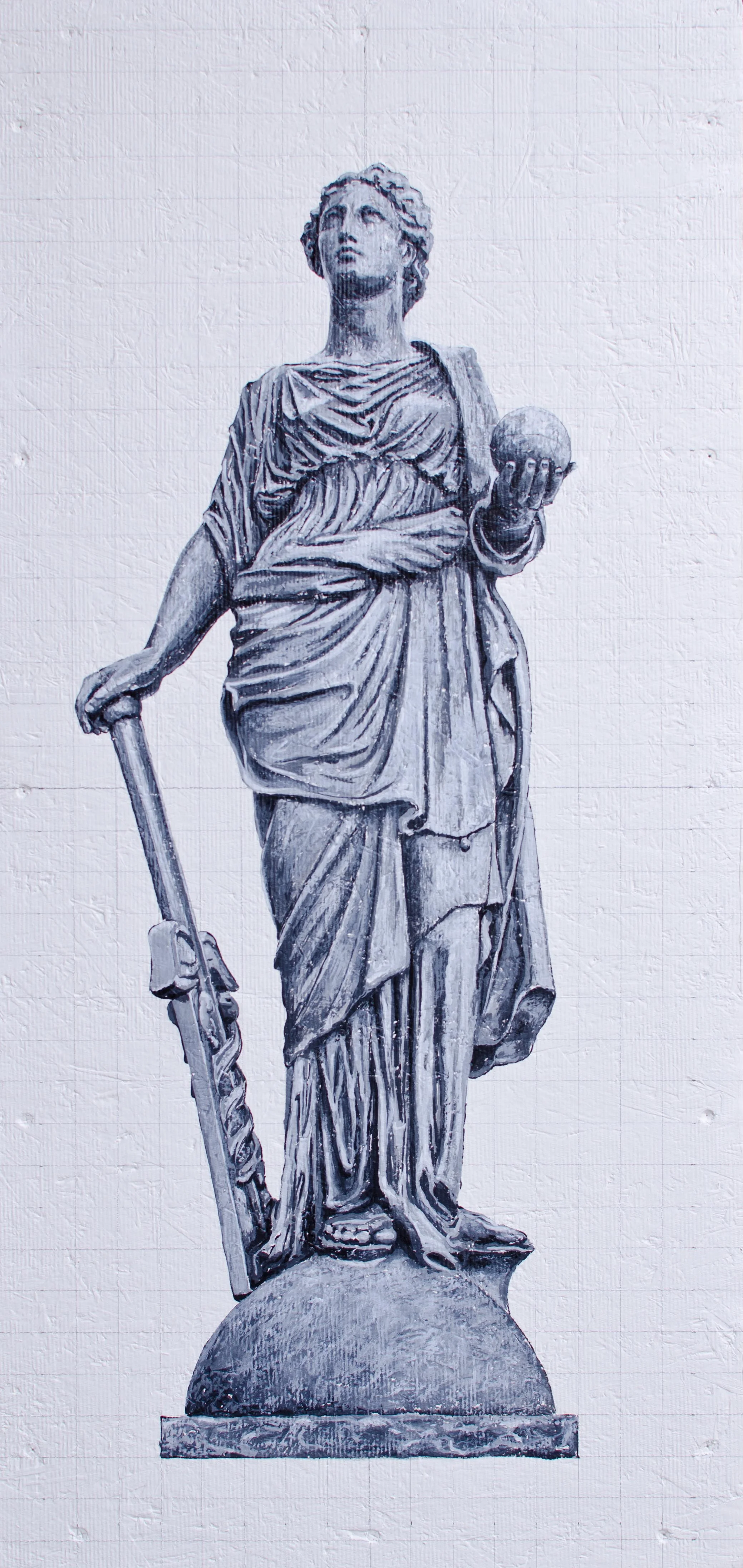 Science - Caduceus in her right hand and a globe in her left hand - 18/36"
