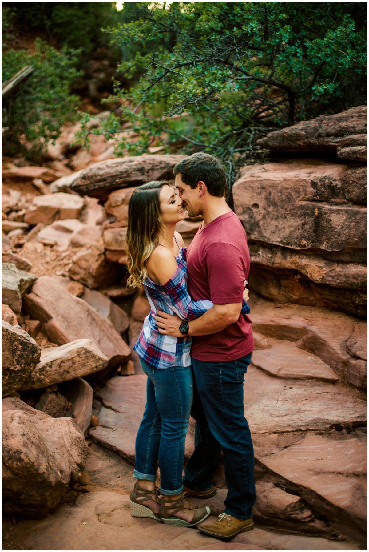  Engagement photos in Sedona, Arizona. 