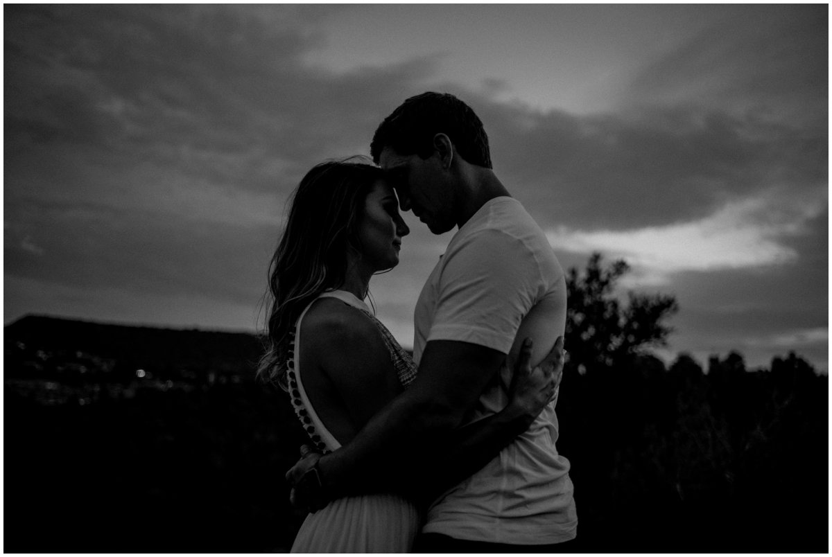 Dramatic Sedona Engagement Photos with Sedona Red Rock Mountains in the background. 