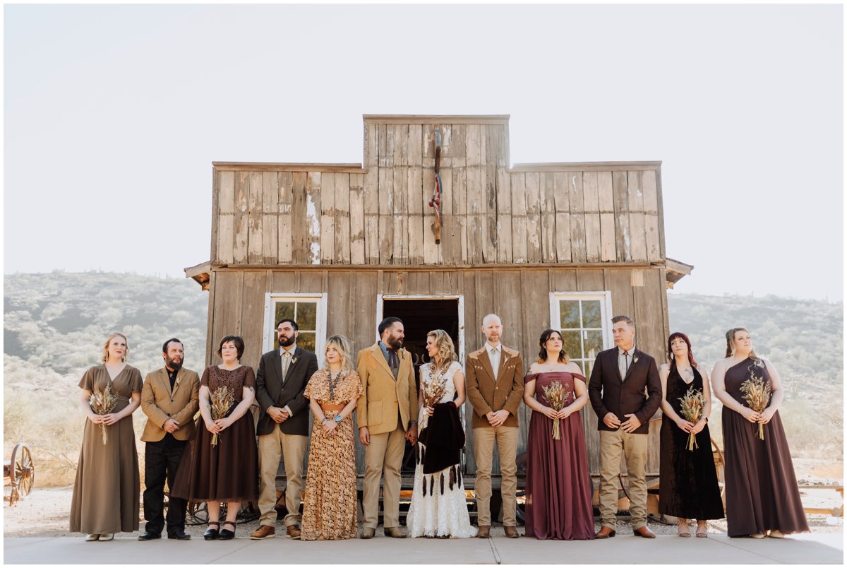 Southwestern Themed Desert Wedding