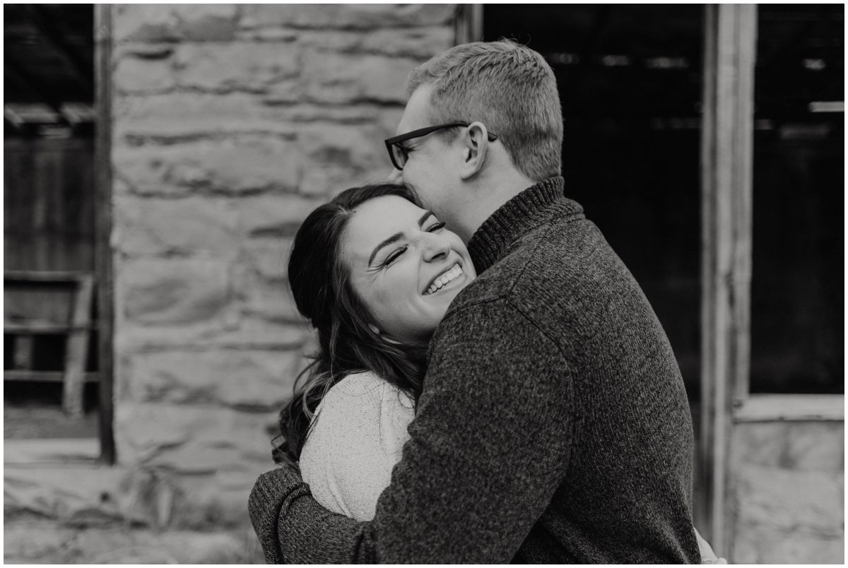 Fun Engagement Photos in Sedona, Arizona during Winter.