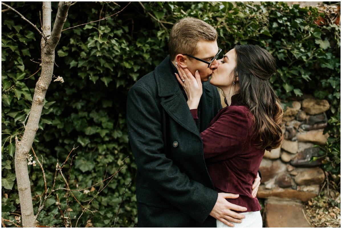 Fun Engagement Photos in Sedona, Arizona during Winter.